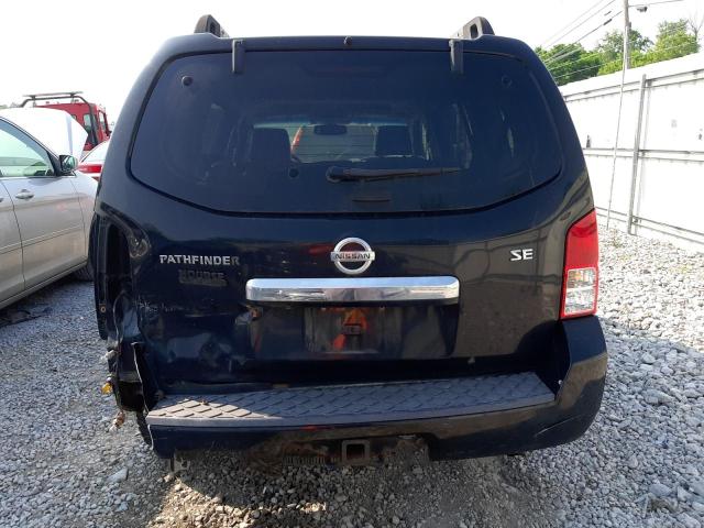 5N1AR18B58C643410 - 2008 NISSAN PATHFINDER S BLACK photo 6