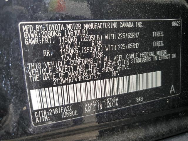 2T3W1RFV1PC237277 - 2023 TOYOTA RAV4 XLE BLACK photo 14