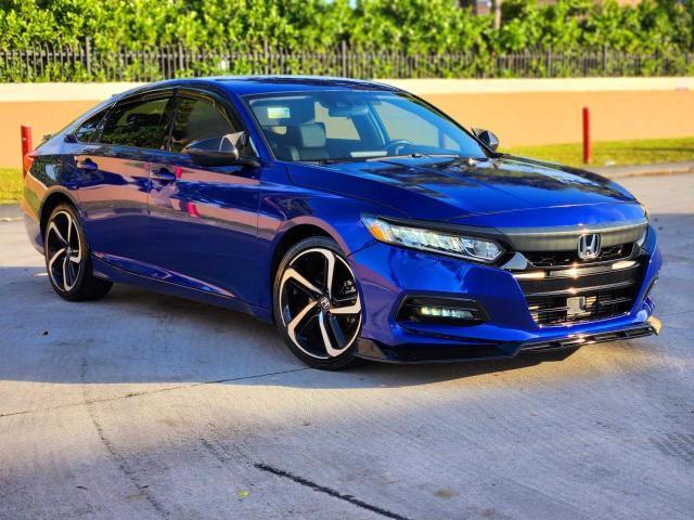 1HGCV1F31LA082553 - 2020 HONDA ACCORD SPORT BLUE photo 1