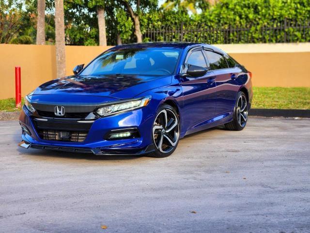 1HGCV1F31LA082553 - 2020 HONDA ACCORD SPORT BLUE photo 2