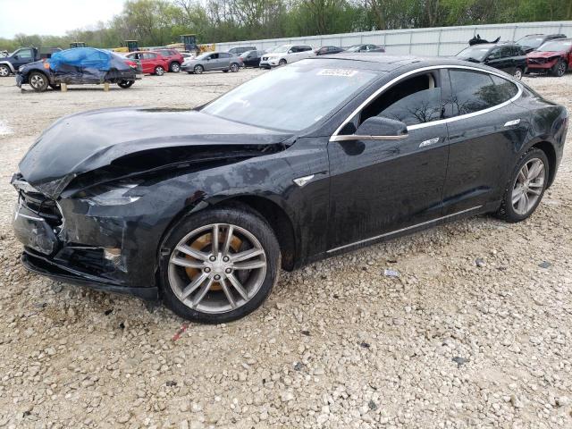 5YJSA1H11EFP36544 - 2014 TESLA MODEL S Սև լուսանկար 1