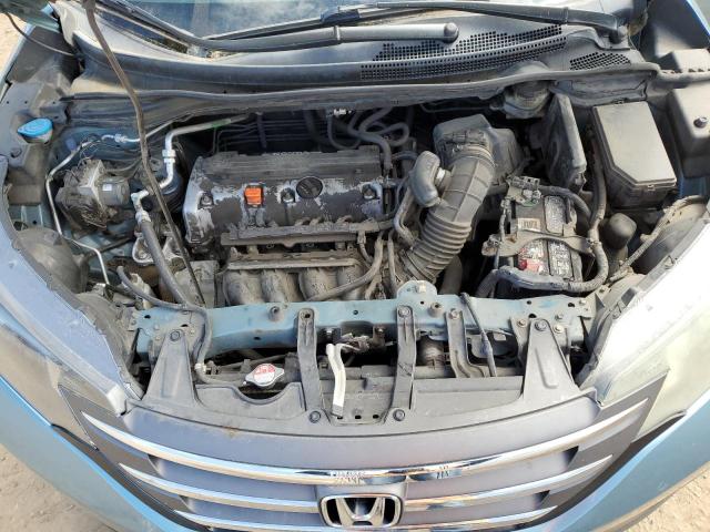 2HKRM4H37EH724649 - 2014 HONDA CR-V LX TEAL photo 12