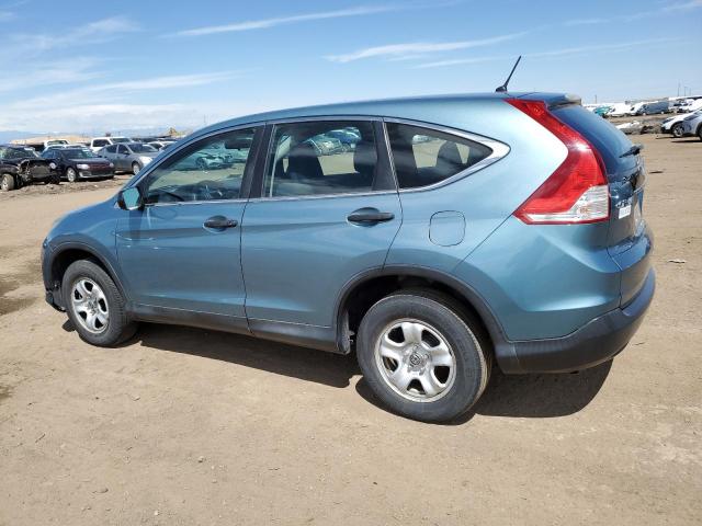 2HKRM4H37EH724649 - 2014 HONDA CR-V LX TEAL photo 2