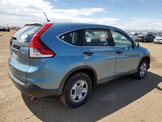 2HKRM4H37EH724649 - 2014 HONDA CR-V LX TEAL photo 3