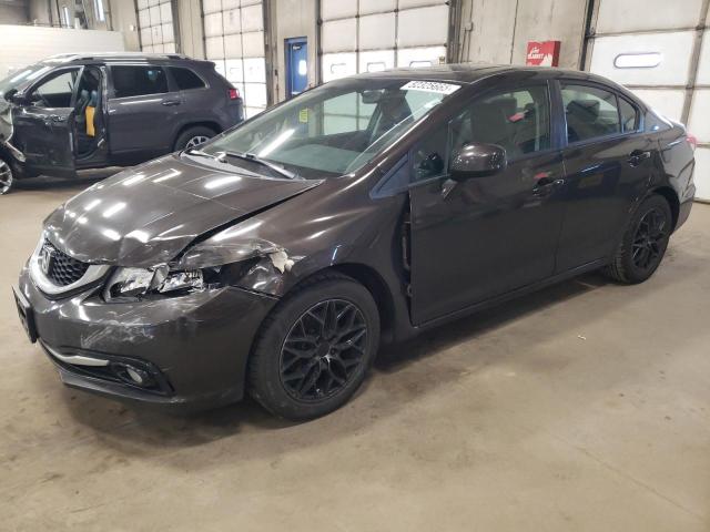 2HGFB2F95DH509591 - 2013 HONDA CIVIC EXL BROWN photo 1