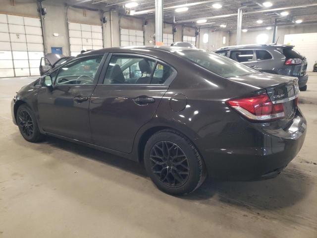 2HGFB2F95DH509591 - 2013 HONDA CIVIC EXL BROWN photo 2
