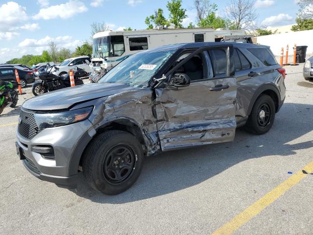 1FM5K8AB1NGB50983 - 2022 FORD EXPLORER POLICE INTERCEPTOR 灰色 照片 1
