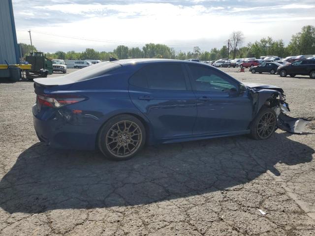 4T1T11AK2PU140873 - 2023 TOYOTA CAMRY SE NIGHT SHADE BLUE photo 3