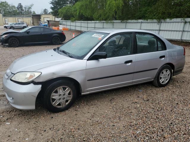 1HGES16324L007674 - 2004 HONDA CIVIC DX VP SILVER photo 1