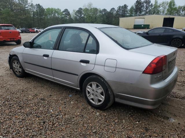 1HGES16324L007674 - 2004 HONDA CIVIC DX VP SILVER photo 2