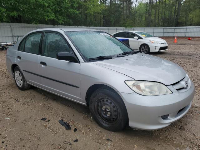 1HGES16324L007674 - 2004 HONDA CIVIC DX VP SILVER photo 4