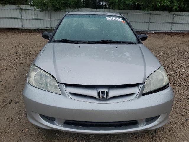 1HGES16324L007674 - 2004 HONDA CIVIC DX VP SILVER photo 5