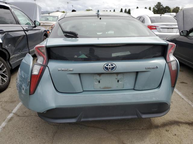 JTDKARFU8G3008652 - 2016 TOYOTA PRIUS BLUE photo 6