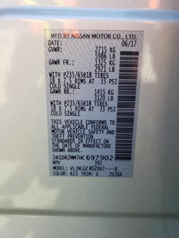 5N1DR2MM7HC697902 - 2017 NISSAN PATHFINDER S SILVER photo 14