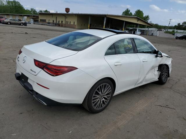 WDD5J4HB2LN068359 - 2020 MERCEDES-BENZ CLA 250 4MATIC WHITE photo 3