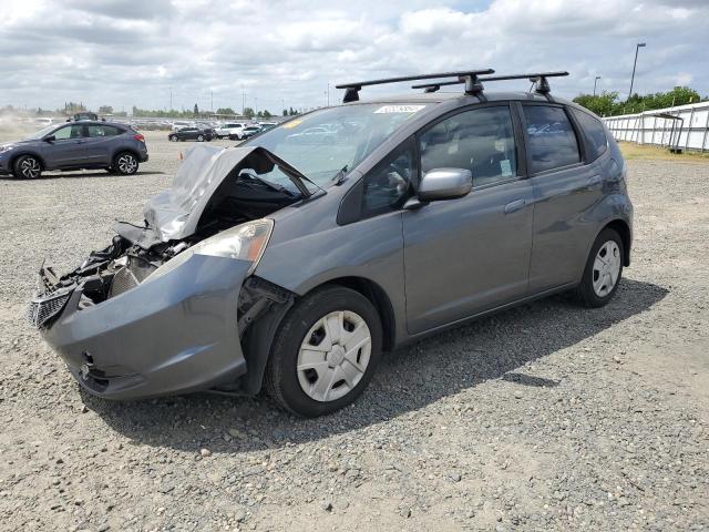 JHMGE8H3XDC070878 - 2013 HONDA FIT GRAY photo 1