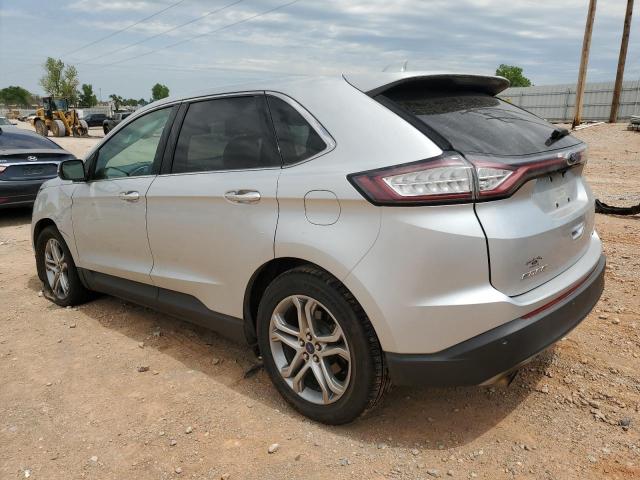 2FMTK3K97FBB23138 - 2015 FORD EDGE TITANIUM SILVER photo 2