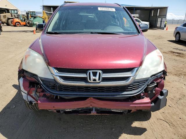 5J6RE4H33AL043546 - 2010 HONDA CR-V LX BURGUNDY photo 5