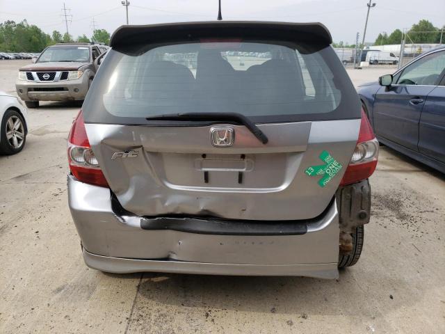 JHMGD37697S036149 - 2007 HONDA FIT S ვერცხლისფერი ფოტო 6