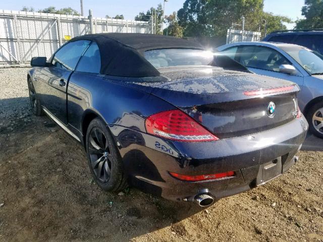 WBAEB53589CX64482 - 2009 BMW 650 I  photo 3