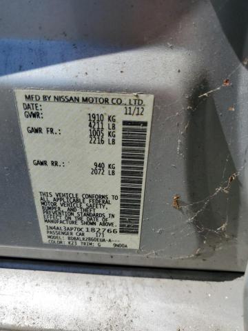 1N4AL3AP7DC182766 - 2013 NISSAN ALTIMA 2.5 SILVER photo 12