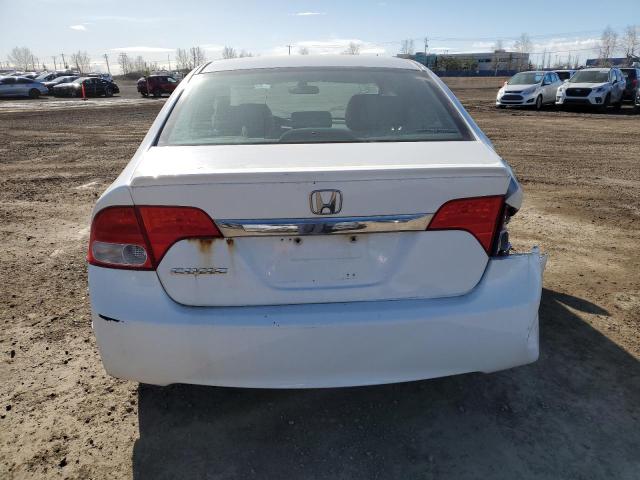 2HGFA1F08AH021004 - 2010 HONDA CIVIC EXL WHITE photo 6