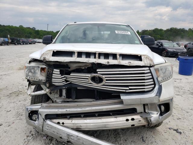 5TFRM5F18FX094816 - 2015 TOYOTA TUNDRA DOUBLE CAB SR/SR5 WHITE photo 5