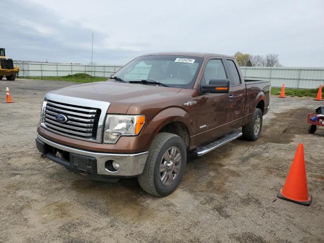 1FTFX1ET1BFD23343 - 2011 FORD F150 SUPER CAB BROWN photo 1