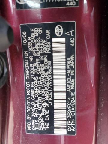 JTKDE177970186278 - 2007 TOYOTA SCION TC 栗色 照片 13