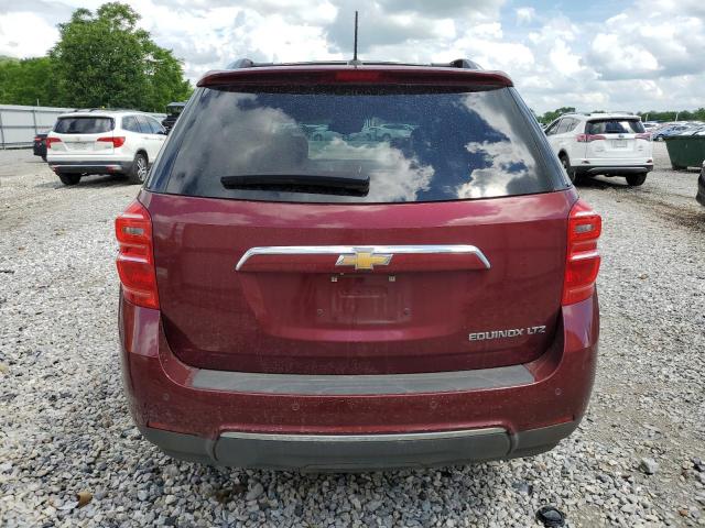 2GNALDEK5G6204833 - 2016 CHEVROLET EQUINOX LTZ MAROON photo 6