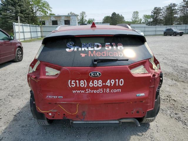 KNDCB3LC2M5469565 - 2021 KIA NIRO LX RED photo 6