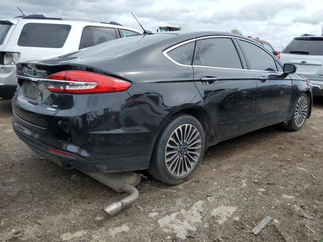 3FA6P0HD7JR202645 - 2018 FORD FUSION SE BLACK photo 3