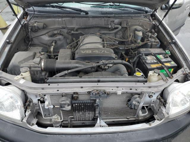 5TBRT34181S130490 - 2001 TOYOTA TUNDRA ACCESS CAB ვერცხლისფერი ფოტო 11
