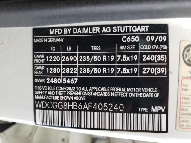 WDCGG8HB6AF405240 - 2010 MERCEDES-BENZ GLK 350 4MATIC WHITE photo 13