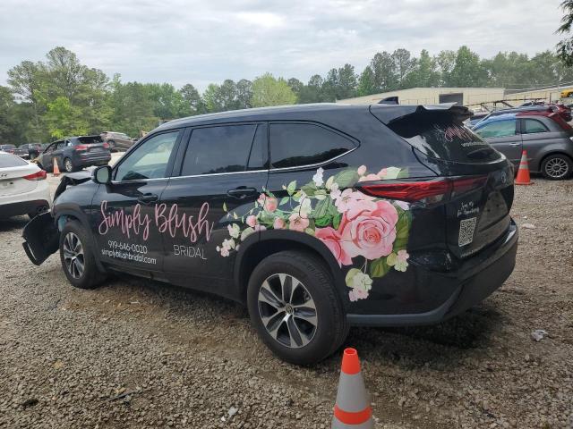 5TDGZRAH5NS098217 - 2022 TOYOTA HIGHLANDER XLE Սև լուսանկար 2