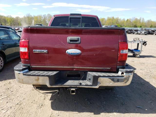 1FTPX04536KA66152 - 2006 FORD F150 RED photo 6