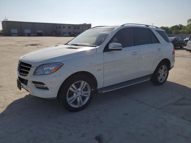 4JGDA5HBXCA048116 - 2012 MERCEDES-BENZ ML 350 4MATIC WHITE photo 1