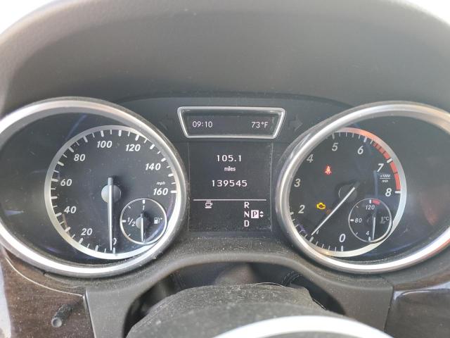 4JGDA5HBXCA048116 - 2012 MERCEDES-BENZ ML 350 4MATIC WHITE photo 9