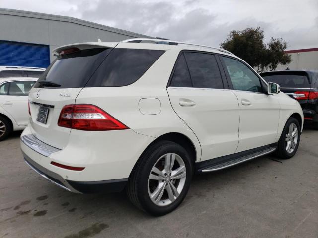 4JGDA5HB9DA121431 - 2013 MERCEDES-BENZ ML 350 4MATIC WHITE photo 3