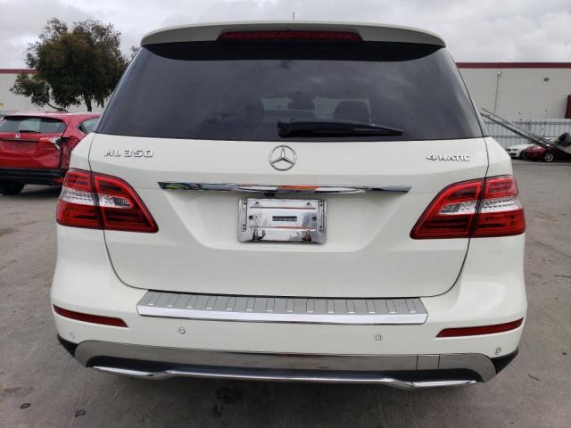 4JGDA5HB9DA121431 - 2013 MERCEDES-BENZ ML 350 4MATIC WHITE photo 6