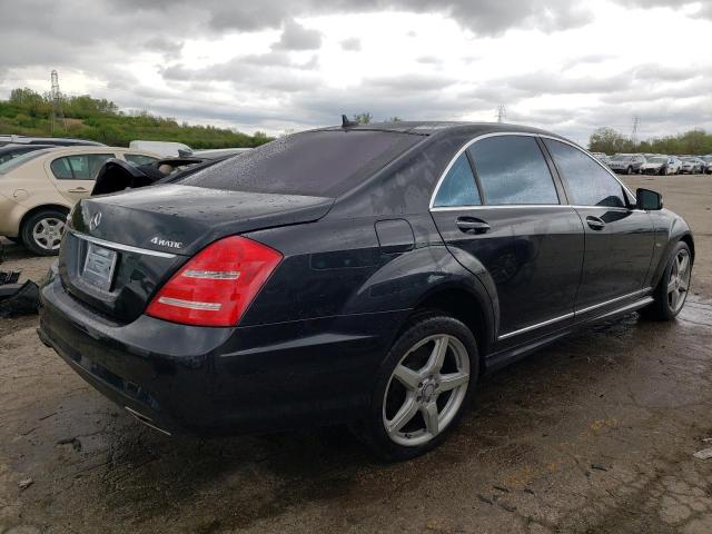 WDDNG9EB1CA464967 - 2012 MERCEDES-BENZ S 550 4MATIC BLACK photo 3