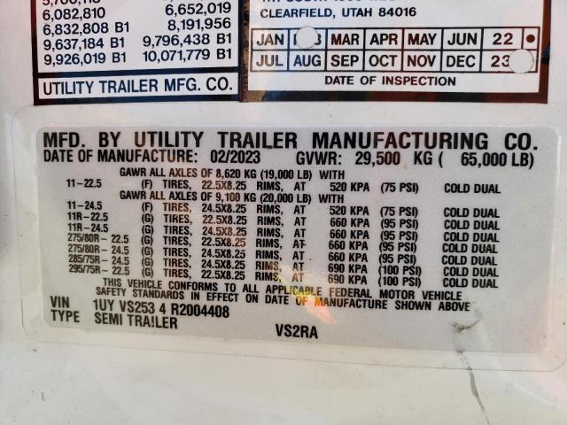 1UYVS2534R2004408 - 2024 UTILITY UTILITY WHITE photo 10