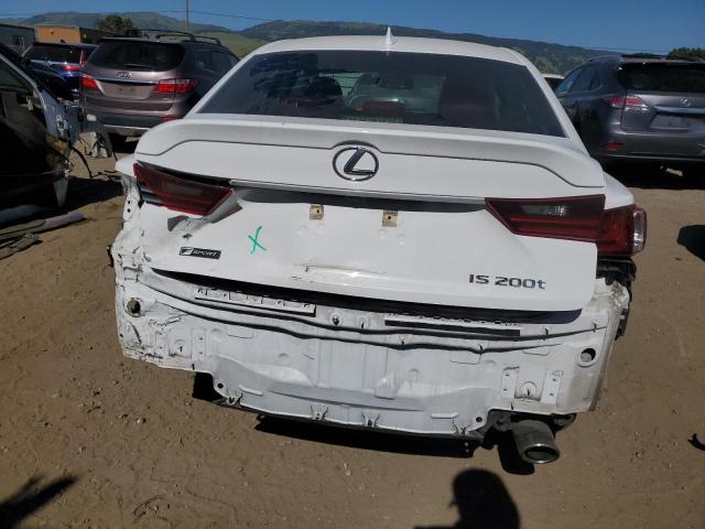 JTHBA1D25G5012387 - 2016 LEXUS IS 200T WHITE photo 6