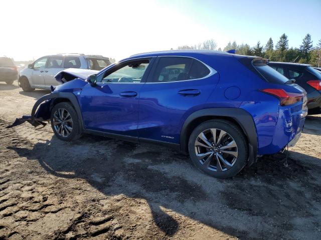 JTHU9JBH4K2008074 - 2019 LEXUS UX 250H BLUE photo 2