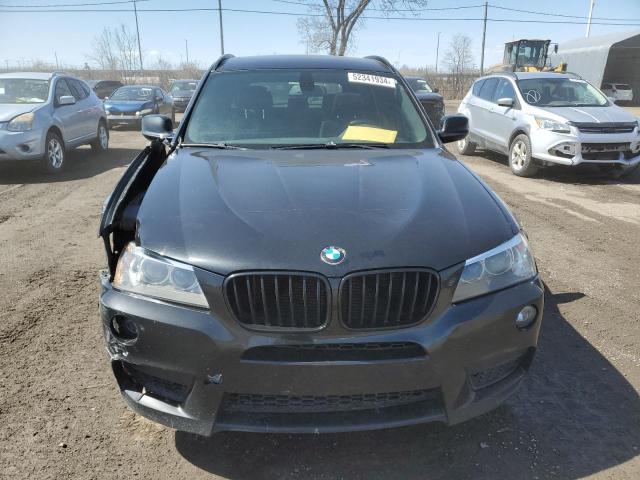 5UXWX7C58BL731412 - 2011 BMW X3 XDRIVE35I BLACK photo 5