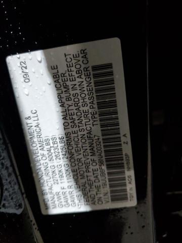 19UUB6F58NA003247 - 2022 ACURA TLX TECH A შავი ფოტო 13