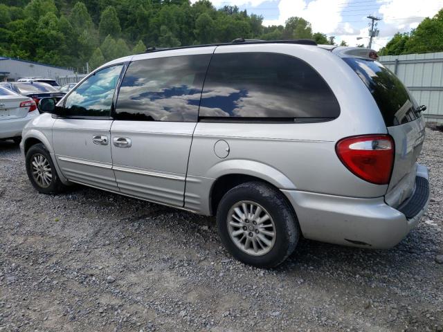 2C4GP54L24R507019 - 2004 CHRYSLER TOWN & COU TOURING SILVER photo 2