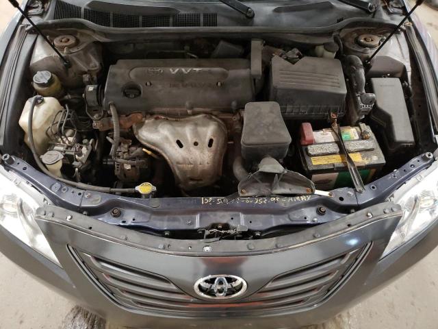 4T4BE46K47R007533 - 2007 TOYOTA CAMRY CE GRAY photo 11