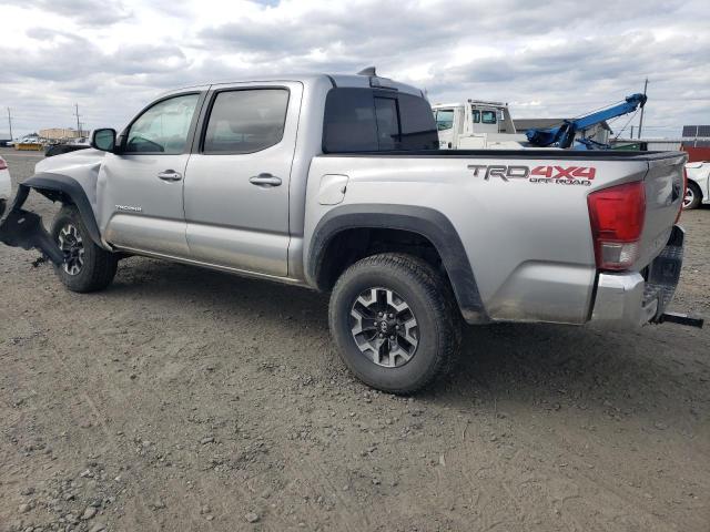 5TFCZ5AN2HX078843 - 2017 TOYOTA TACOMA DOUBLE CAB SILVER photo 2