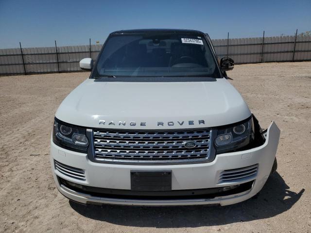 SALGV2TF0FA219001 - 2015 LAND ROVER RANGE ROVE AUTOBIOGRAPHY WHITE photo 5